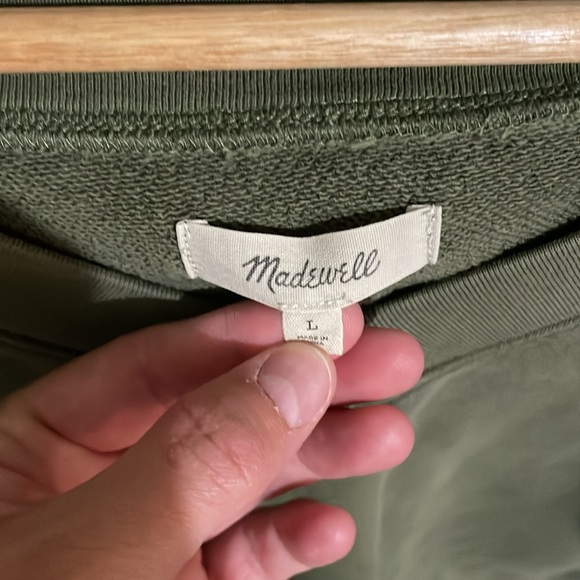 Madewell V Neck Terry sweatshirt - Picture 2 of 3
